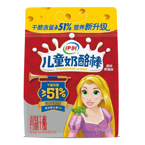 伊利乾酪含量≥51%奶酪棒(草莓味) -乳品之家